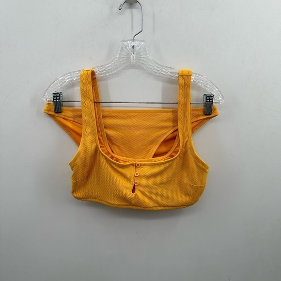 AERIE yellow two-piece woman's swimsuit.  LARGE - Picture 2 of 10